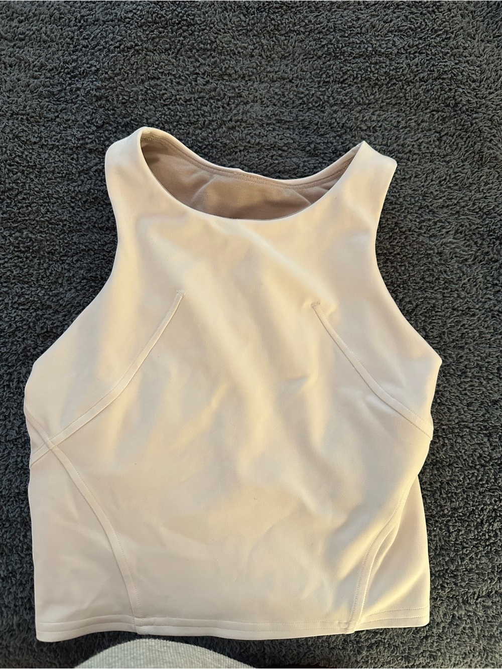 Lululemon White Tank with built in bra